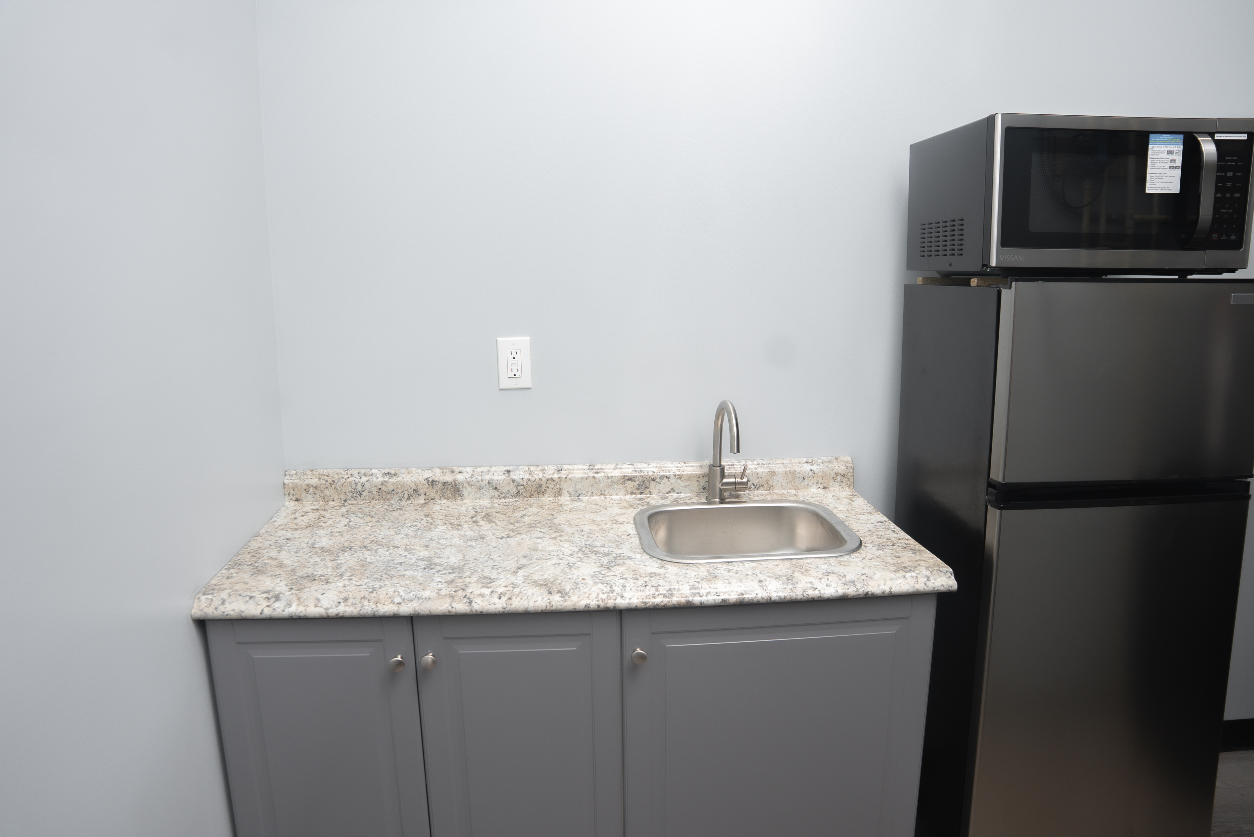 Breakroom with kitchen facilities